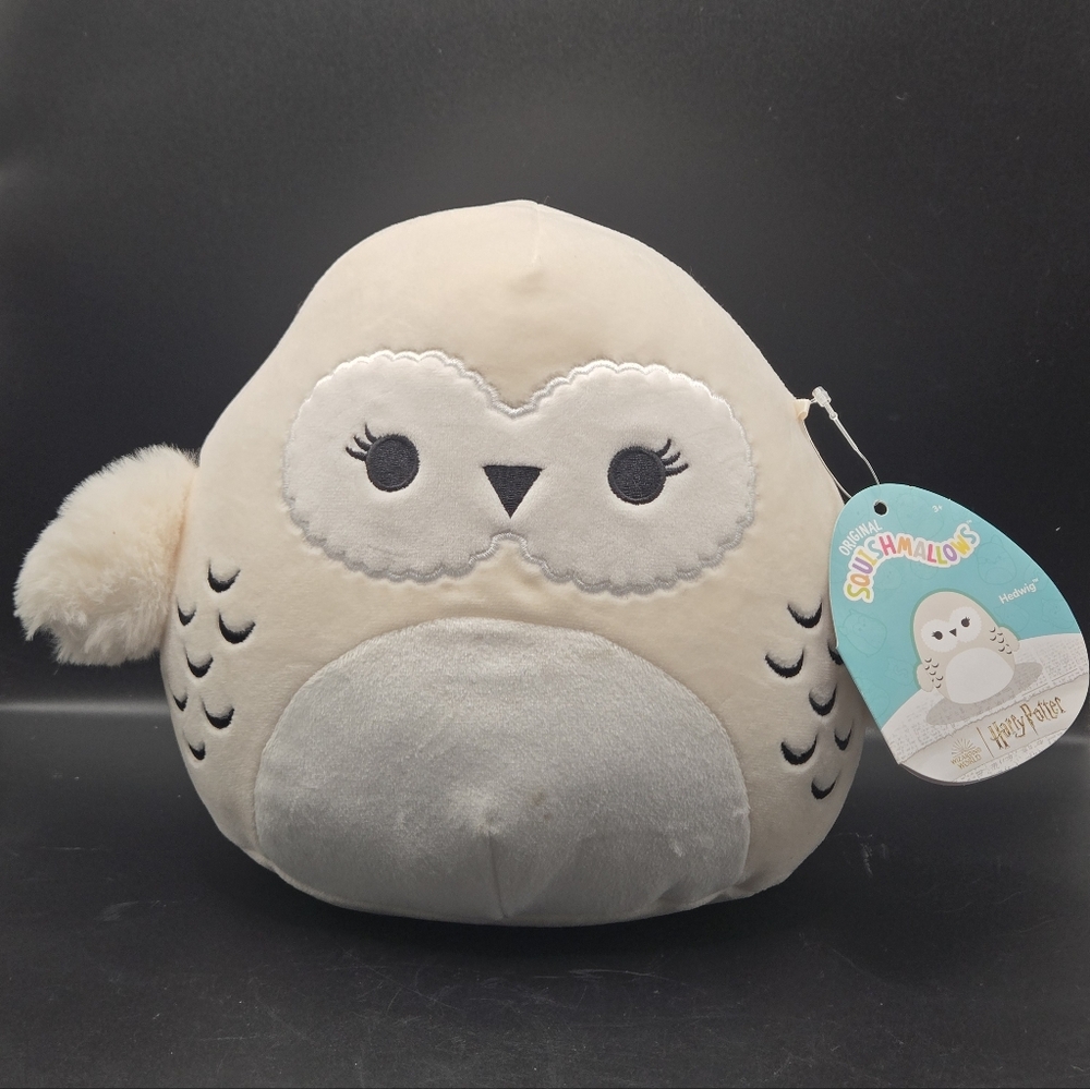 Squishmallows 8" Harry Potter Hedwig The Owl, White NWT